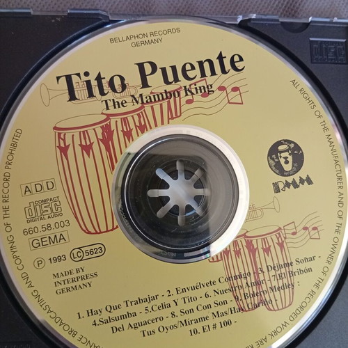 Tito Puente The Mambo King 100th LP CD like new, Latin