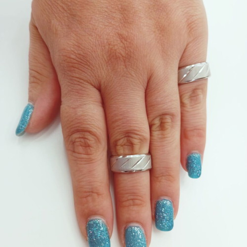 Stainless steel wedding ring new