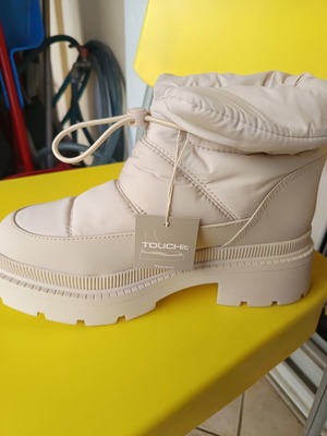 Tamaris winter ankle boots new beige size 38