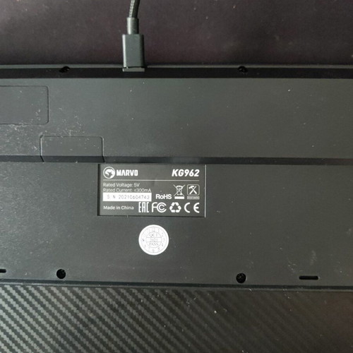 Marvo KG962 Gaming mechanical keyboard 60% with Custom Blue switches and RGB lighting like new