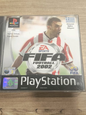 FIFA 2002 PlayStation PS1 game like new, Greek edition