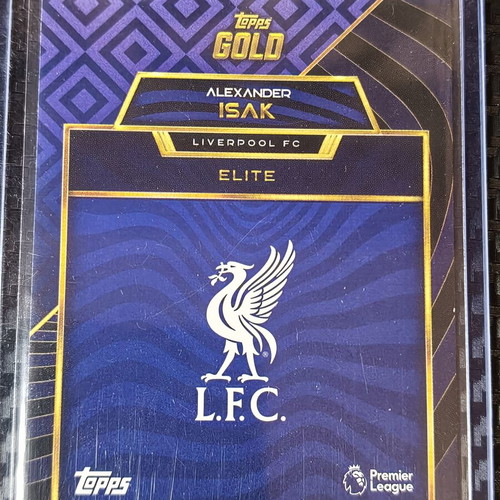 Topps Gold Premier League 2025 Alexander Isak Elite Insert card