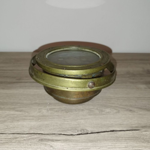 Henry Morrill & Sons nautical compass used, brass, 19th century