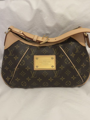 Louis Vuitton τσάντα ώμου σαν καινούργια, καφέ