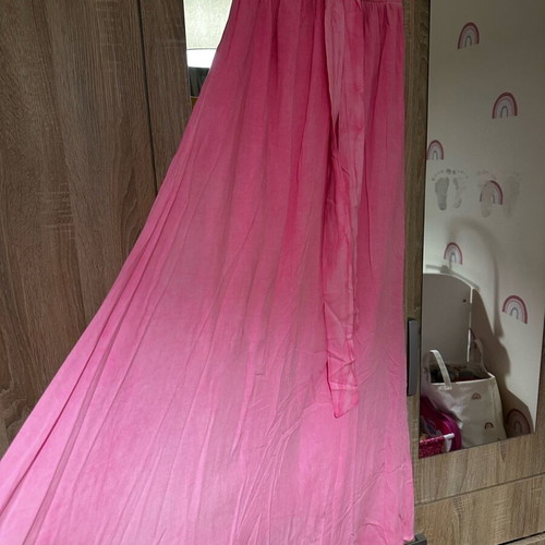 Pink maxi dress used, size S/M, fluo color