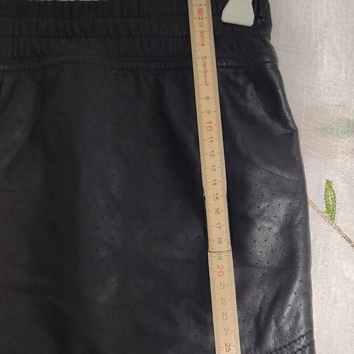 Nike women's leather shorts, size S, black