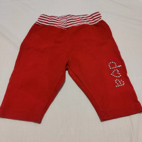 Baby pants Dolce Amaro used, size 6 to 9 months, red