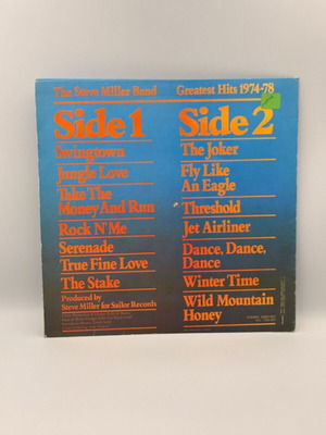 The Steve Miller Band Greatest Hits 1974-78 vinyl record