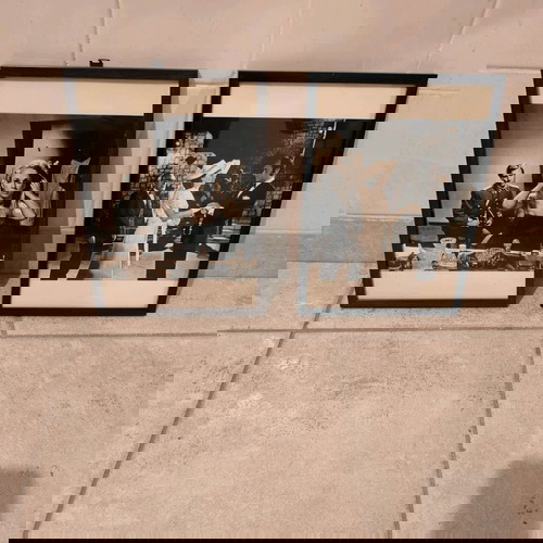 Frames used with actors from old cinema