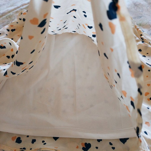Migle + Me dress used, mini sugar color with hearts