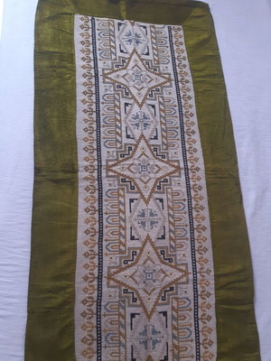 Cross-stitch table runner 121x58 cm from 1950 like new