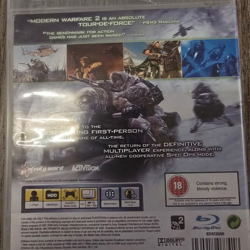 Call of Duty 4 Modern Warfare Trilogy PS3 game, like new