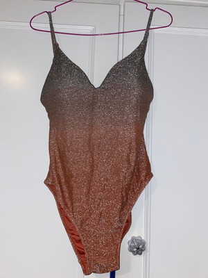 Womens Secret lurex one-piece swimsuit new size M