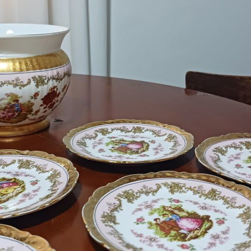 Alt Mitterteich Bavaria Art Collection porcelain set with 24K gold