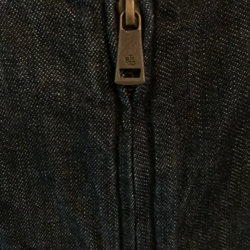 Ralph Lauren denim dress like new with leather detail
