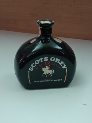 Scots Grey whisky collectible bottle, empty