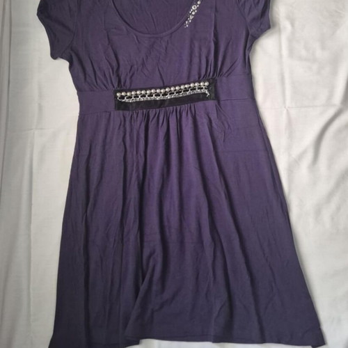 Derpouli long blouse used, purple, size M