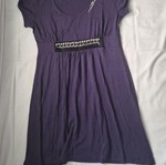 Derpouli long blouse used, purple, size M