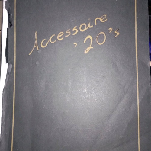 Model designs used, 6 proposals for 1920s bag and footwear