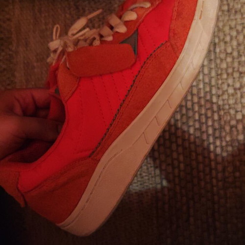 Clarks sneakers size 43 used, orange casual shoes