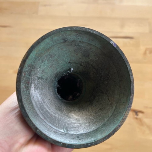 Bronze sturdy candlestick used