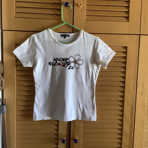 Julia Bergovich women's short sleeve t-shirt like new, size M, white and black