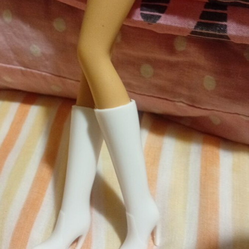 White doll boots