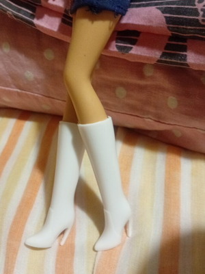 White doll boots