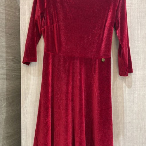 Velvet dress Enzzo red size M like new