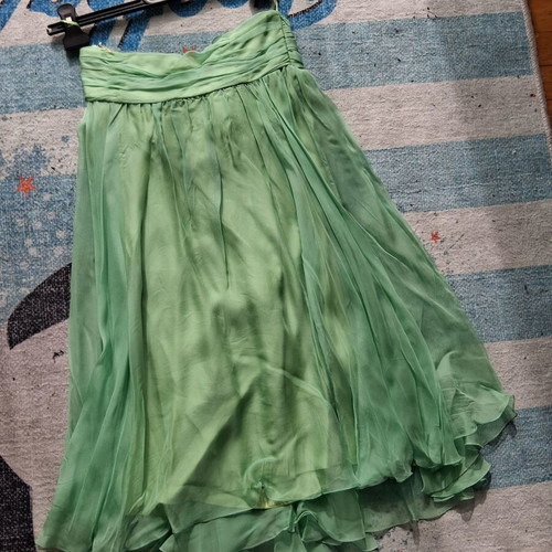 Kathy Heyndels dress used, small, light green, strapless