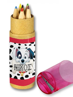 Dalmatian Dog Colored Pencils new with personalized name