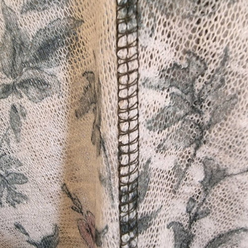 Namaste women's transparent blouse size M like new, beige multicolor