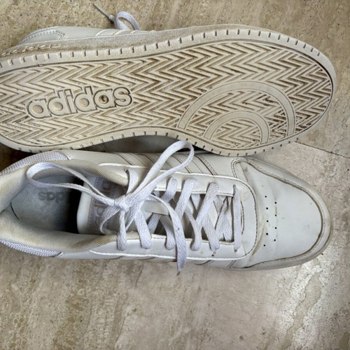 Adidas white sport sneakers size 44