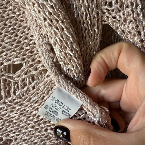 Rococo knitted versatile bolero scarf made in Italy like new