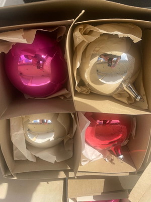 Vintage χριστουγεννιάτικες μπάλες στολίδια για το δέντρο καινούργιο