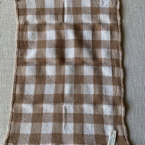 Kitchen towel like new in earthy tones 53x35 cm