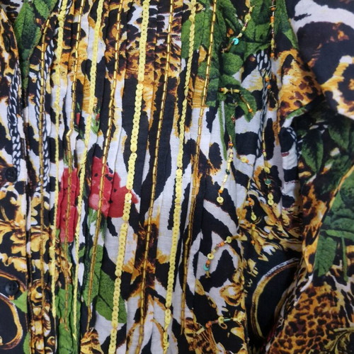 Caftan leopard print medium size new with tags