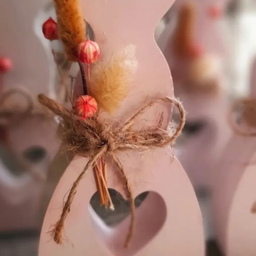 Handmade Easter decoration made of plaster new