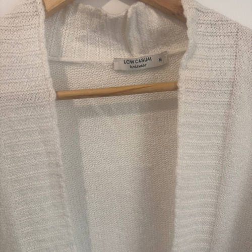 Blue and white cardigan, size M