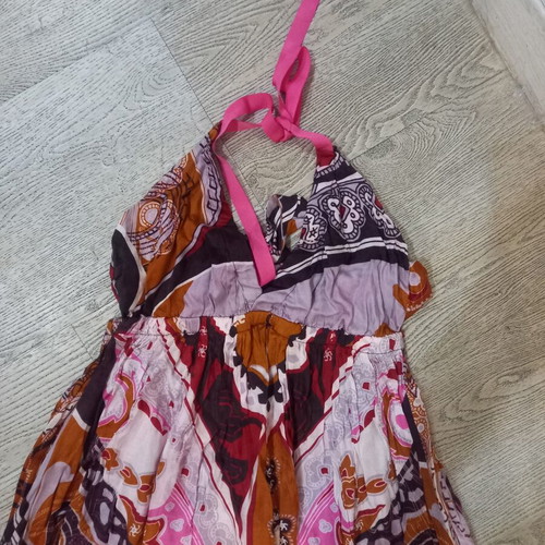 Angel Eye one size dress, black and pink