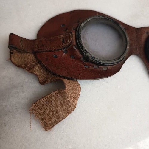Authentic World War II military motorcycle goggles