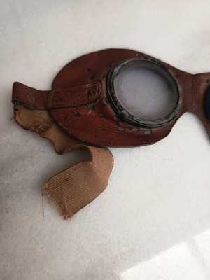 Authentic World War II military motorcycle goggles