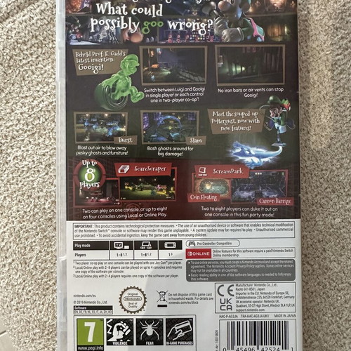 Luigi's Mansion 3 Nintendo Switch игра като нова, английска корица