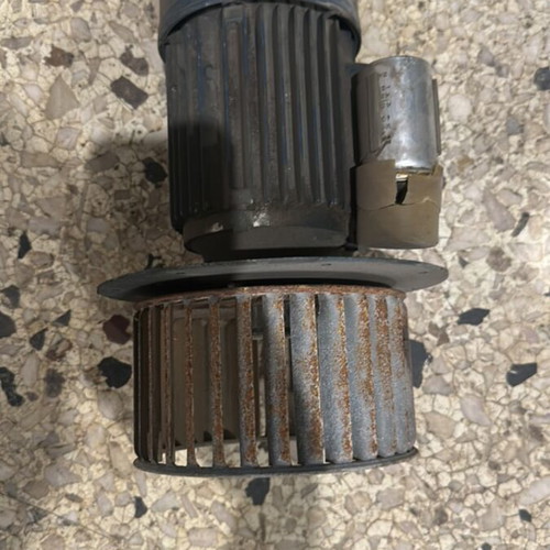 Electric motor with integrated centrifugal fan used
