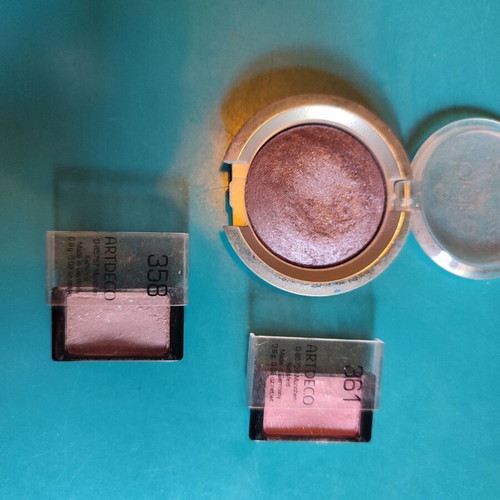 Artdeco and Biolife eyeshadows used, set of 3 pieces