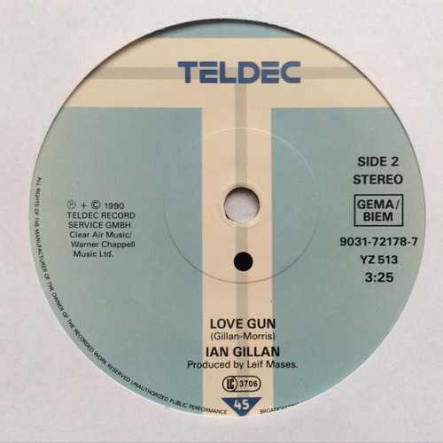 Ian Gillan No Good Luck / Love Gun vinyl record used, rock