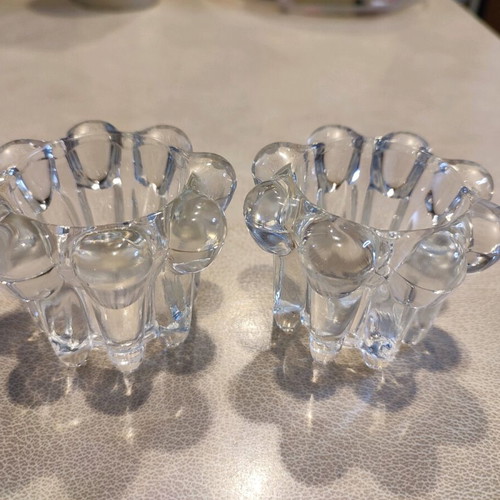 Crystal candlesticks set like new