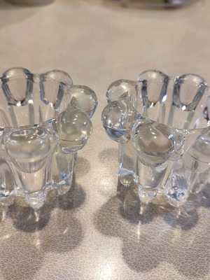 Crystal candlesticks set like new