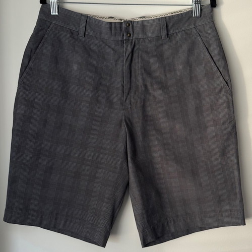 Generra men's gray checkered bermuda shorts like new W31