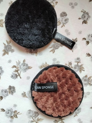 Facial cleansing sponge set new, pack of two